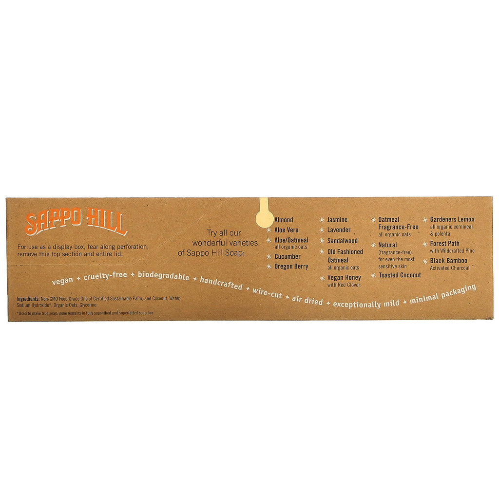 Sappo Hill Oat Glycerine Natural Cream Soap (12x3.5 Oz)-2