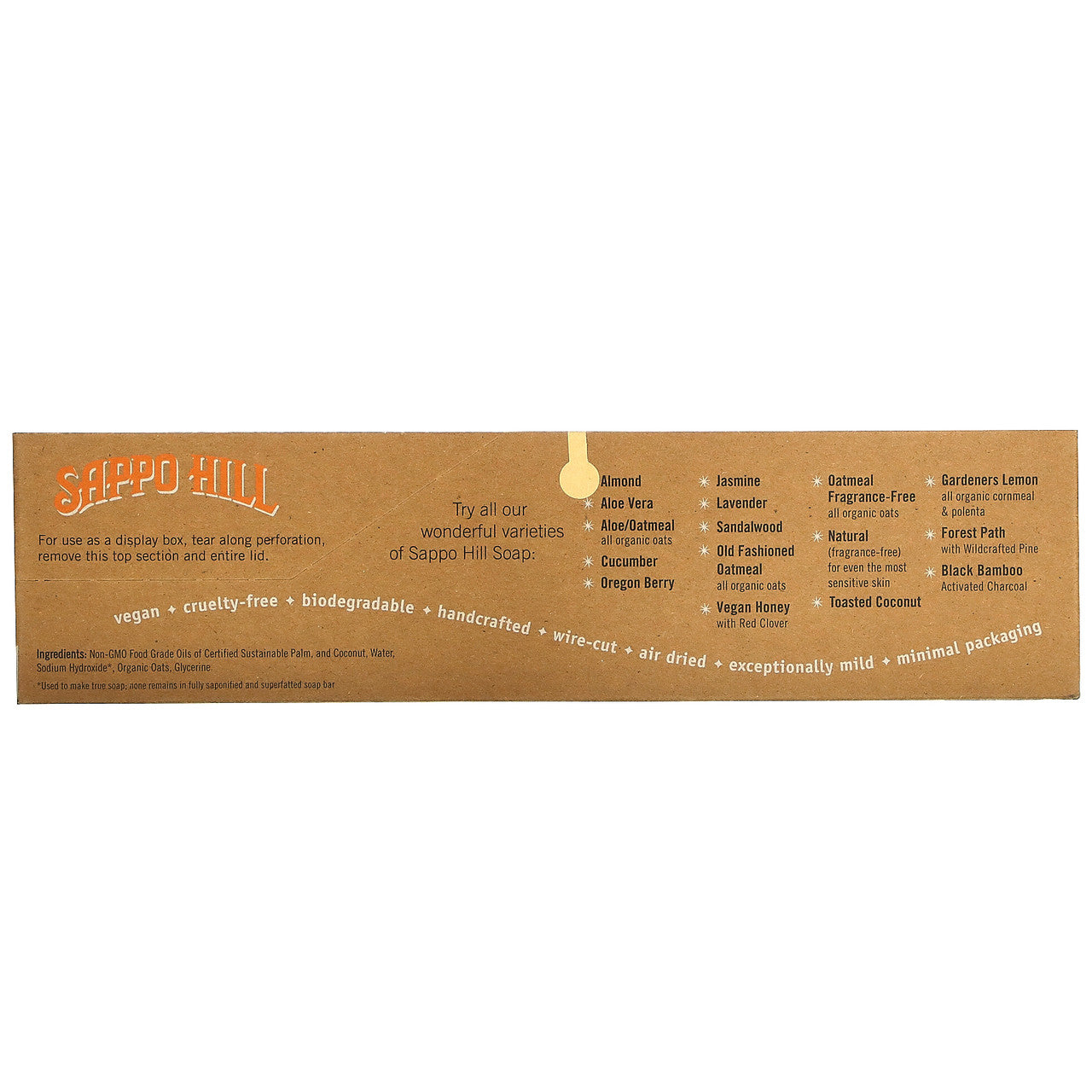 Sappo Hill Oat Glycerine Natural Cream Soap (12x3.5 Oz)-2