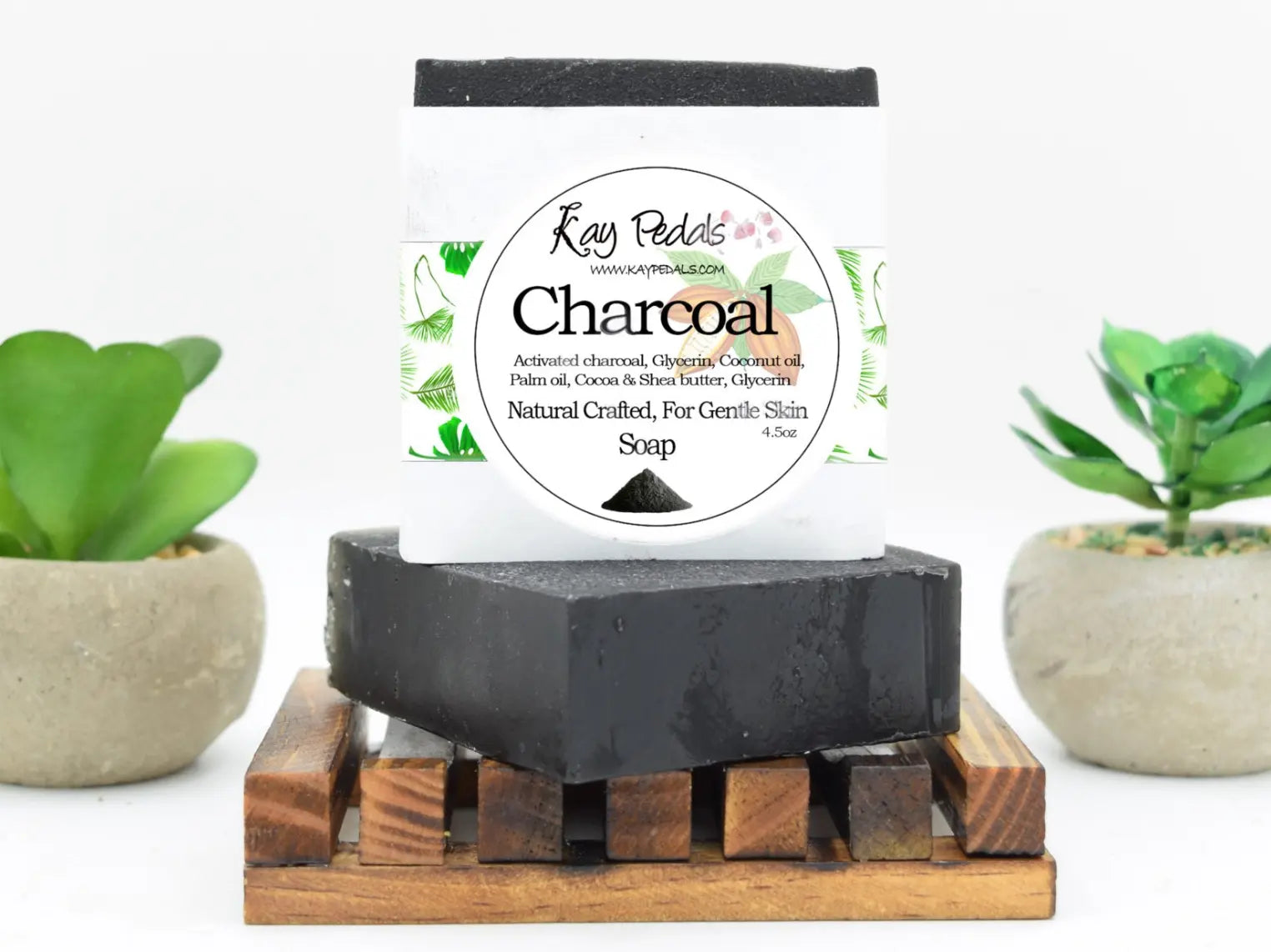Activated Charcoal Natural Crafted Bar Soap 4.5oz-0