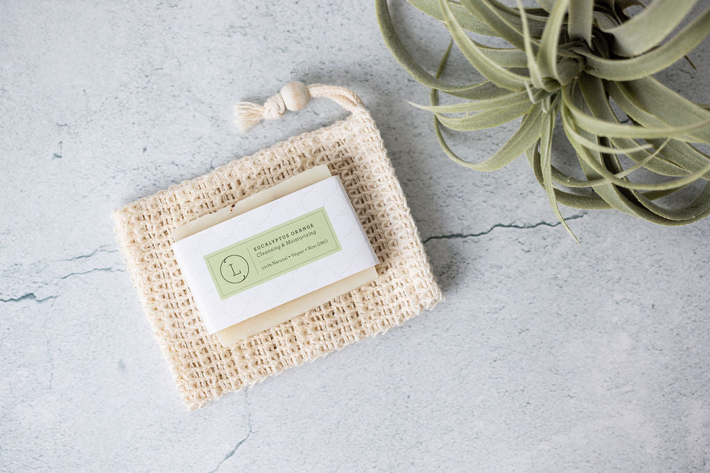 2x Eucalyptus Natural Handmade Soap Bar, Fresh Cold Process Soap-1