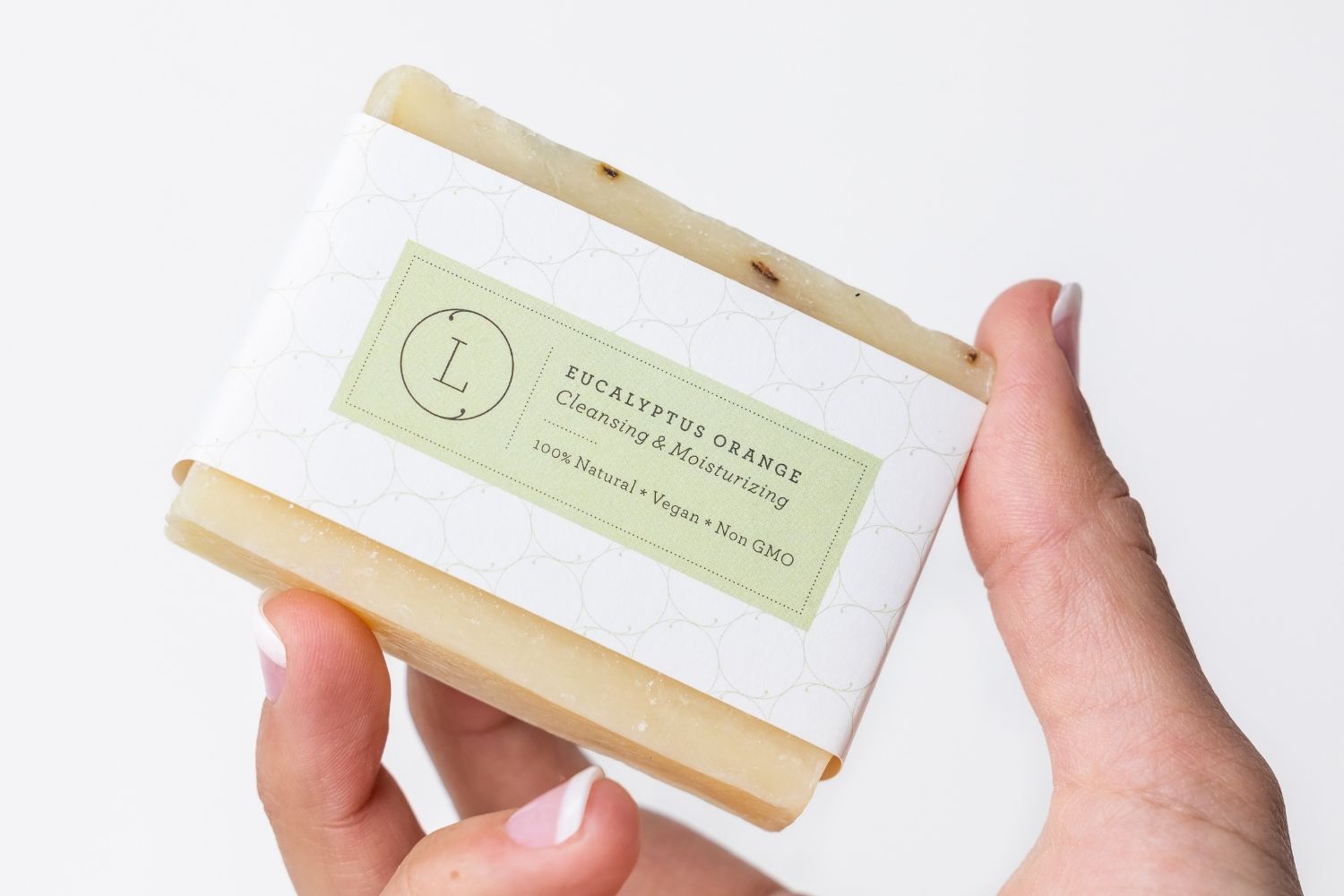2x Eucalyptus Natural Handmade Soap Bar, Fresh Cold Process Soap-3