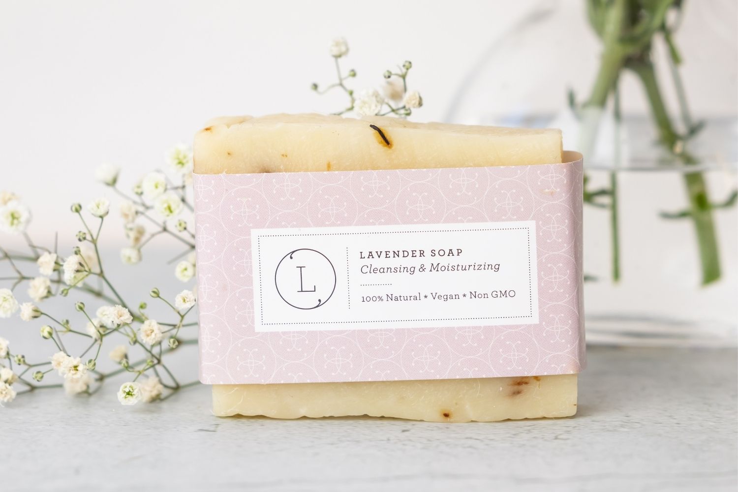 2x Lavender Soap Bar, Natural Handmade Soap, Vegan Skincare gift-2
